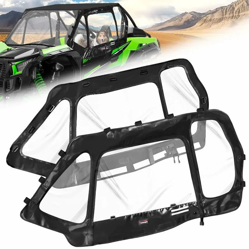 Kawasaki Teryx KRX 1000 Soft Cab Enclosure Upper Doors Kawasaki Teryx KRX 1000 Soft Cab Enclosure Upper Doors
