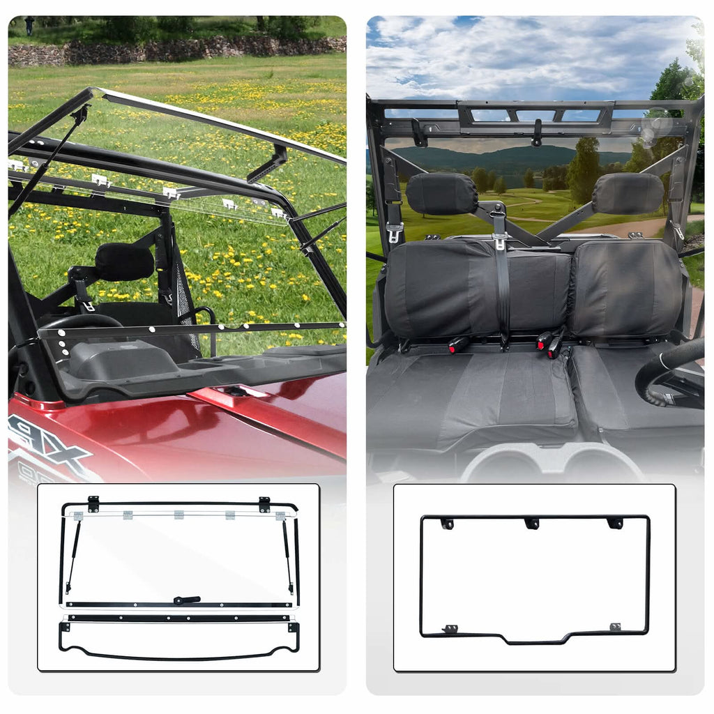 Polaris Ranger 1000/XP/Crew Flip & Rear Windshields Polaris Ranger 1000/XP/Crew Flip & Rear Windshields