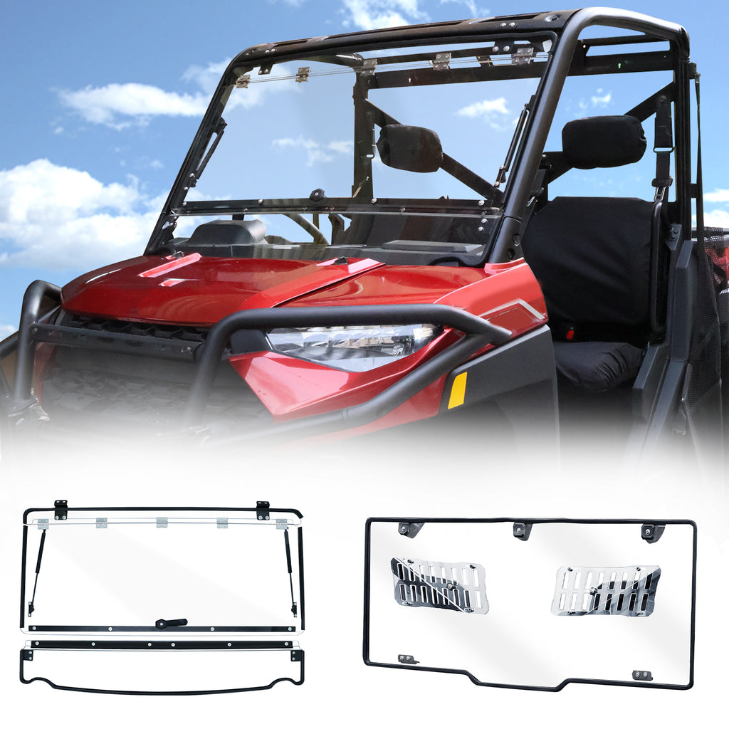Polaris Ranger 1000/XP/Crew Flip & Vented Rear Windshield Polaris Ranger 1000/XP/Crew Flip & Vented Rear Windshield