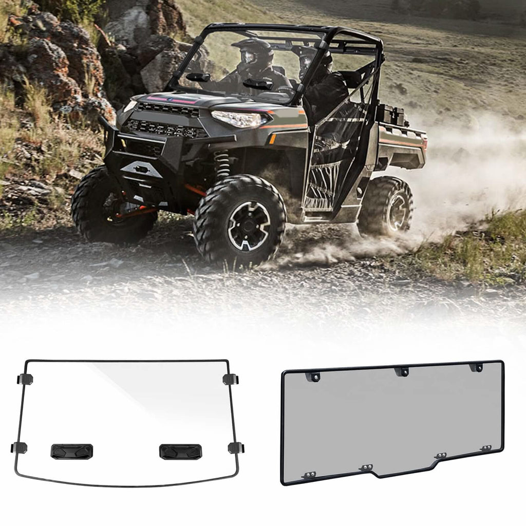 Polaris Ranger XP 1000/Crew Vented And Smoked Rear Windshield Polaris Ranger XP 1000/Crew Vented And Smoked Rear Windshield