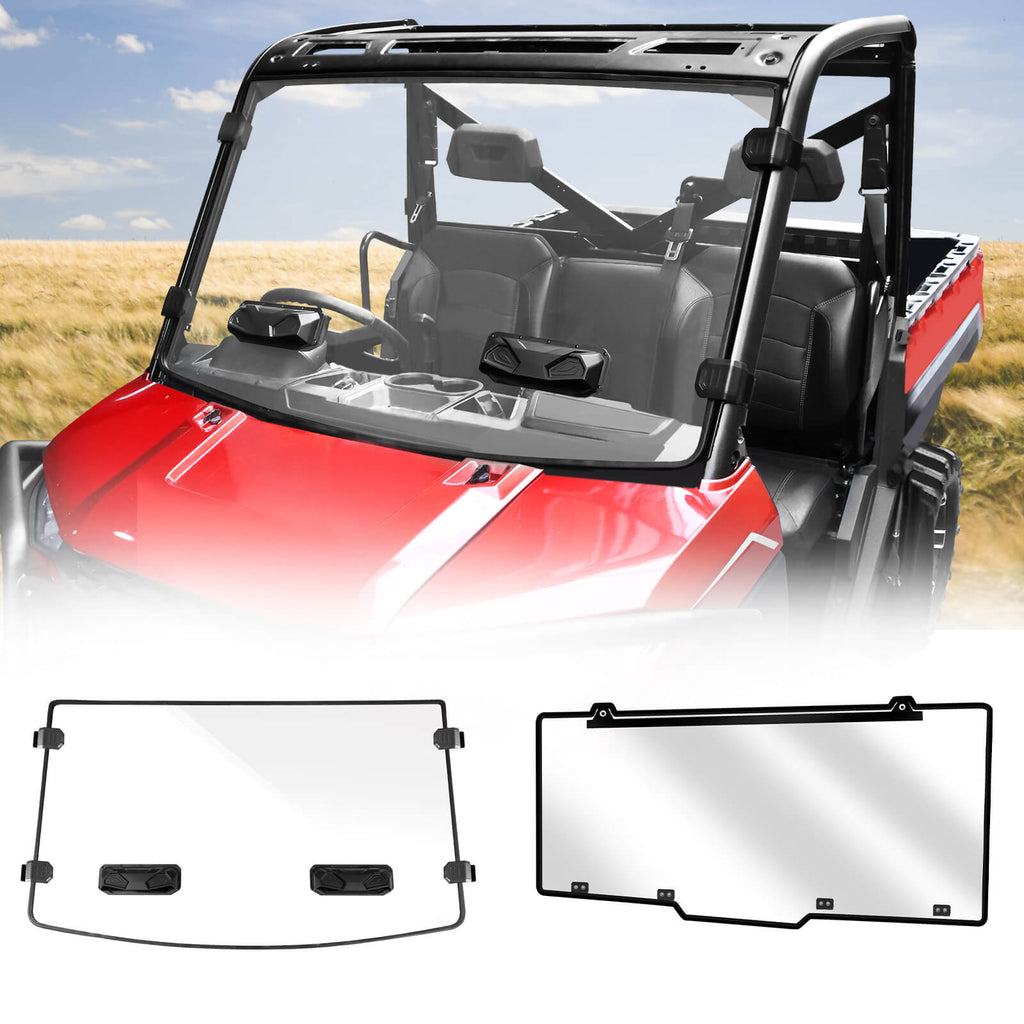 Polaris Ranger XP 1000/Crew Vented Front and Rear Windshield Polaris Ranger XP 1000/Crew Vented Front and Rear Windshield