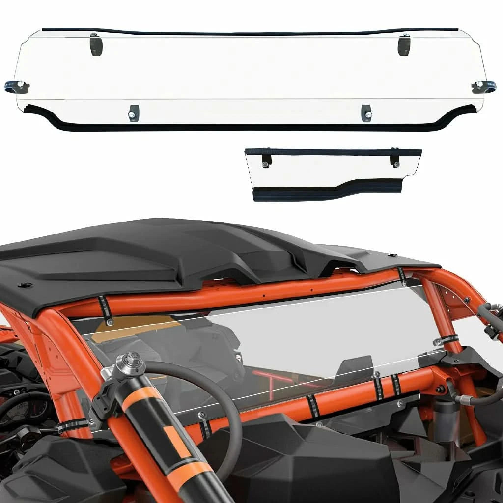 Scratch Resistant Rear Windshield For Can-Am Maverick X3/Max (2017-2024) Scratch Resistant Rear Windshield For Can-Am Maverick X3/Max (2017-2024)