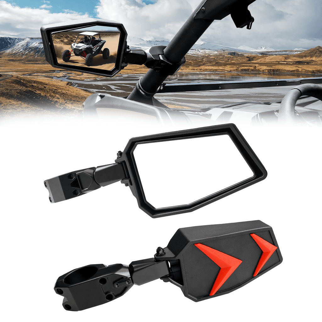 UTV Side View Mirrors Fit 1.75"-2'' Roll Bar (X3/RZR) UTV Side View Mirrors Fit 1.75"-2'' Roll Bar (X3/RZR)